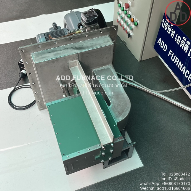 Temperature control cabinet with automatic ignition system and hot air exhaust fan control (10)